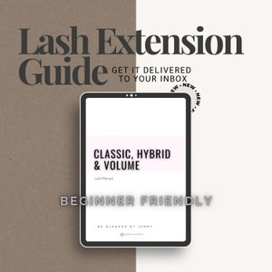 Wimpernverlängerung E-Book Anleitung | Classic, Hybrid & Volumentraining | Lash Training PDF Download | Anfängerfreundlich