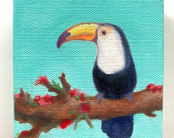 Toucan Small Oil Painting