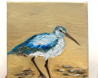 Sandpiper piccolo dipinto ad olio