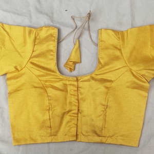 Nowa bluzka Haldi Function Special dla kobiet, żółta bluzka, bluzka do sari, bluzka indyjska, bluzka Lehanga, dostępne wszystkie rozmiary...