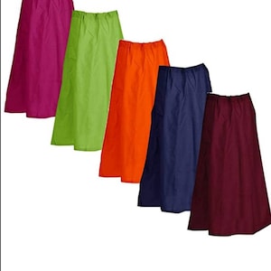 Petticoat Fishcut Women Saree Indian Cotton Lycra Shapewear Stretchable Long  Skirt Saree Undergarment Saree Essentials Support Garment Wife 