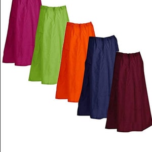Handmade pure Cotton Patticoat,Saree Petticoat, Women Petticoat  Under Skirt for Saree,