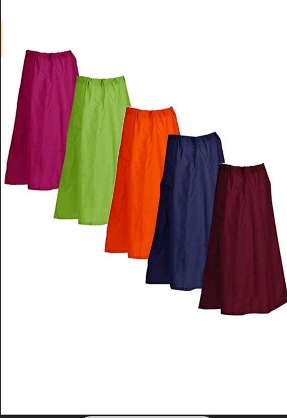 Handmade Pure Cotton Patticoat,saree Petticoat, Women Petticoat Under Skirt  for Saree, 