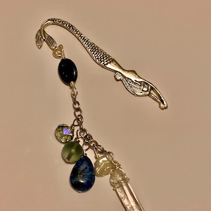 Dark blue mini mermaid bookmark