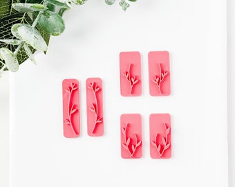 Stem Stamp Mirrored Set | Polymer Clay Cutter