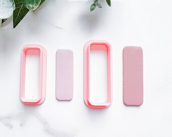 Soft Long Rectangle Clay Cutter | Polymer Clay Tool
