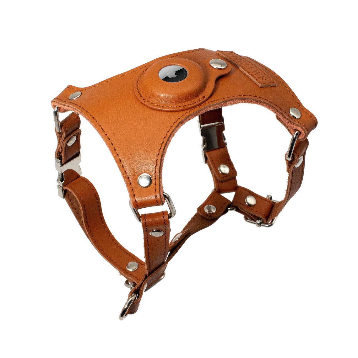Keepaws™ Airtag Cat Harness Leather Cat Harness Compatible Etsy