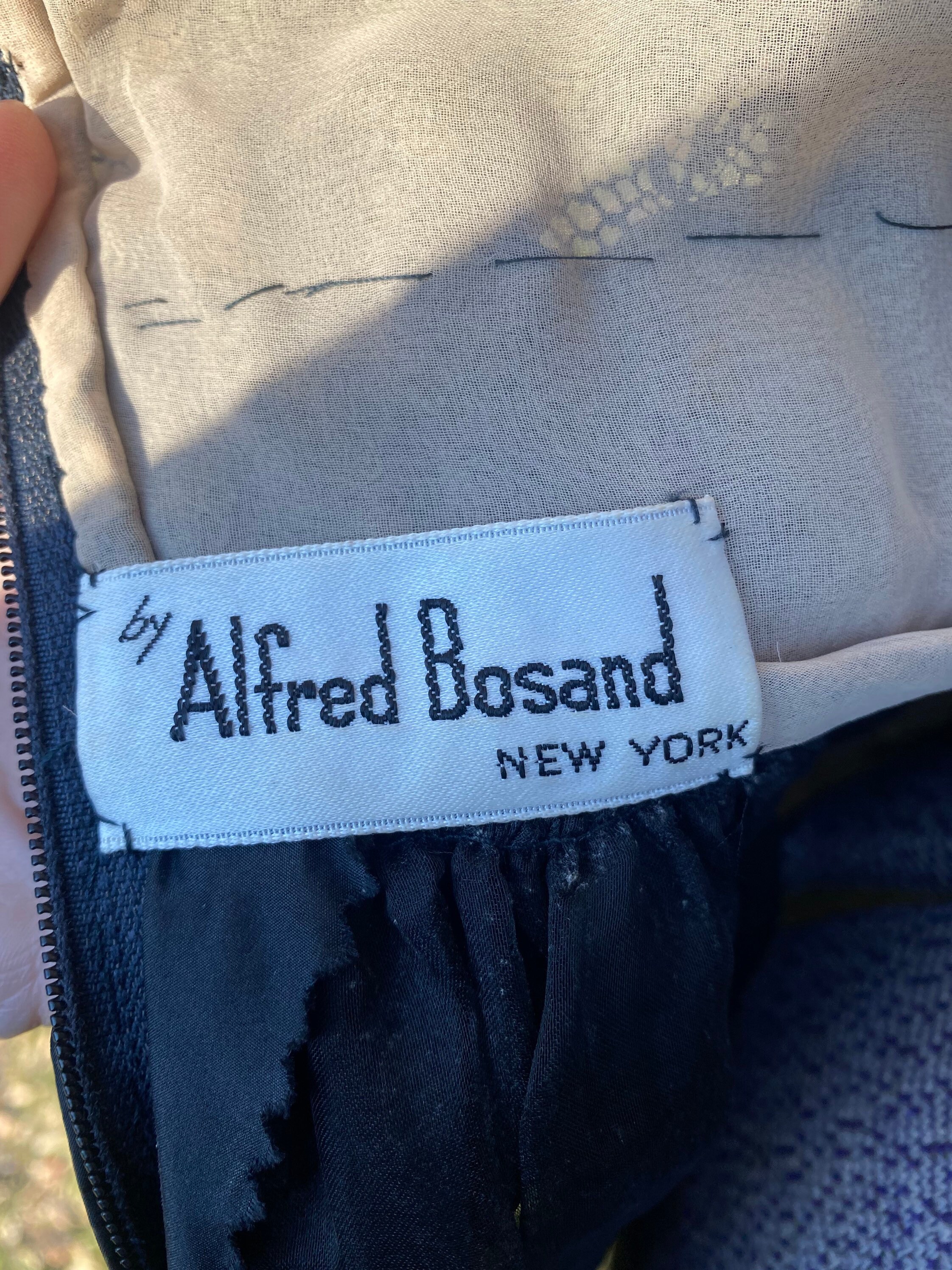 Vintage 1960s Black Lace and Taffeta Dress Alfred Bosand New Etsy