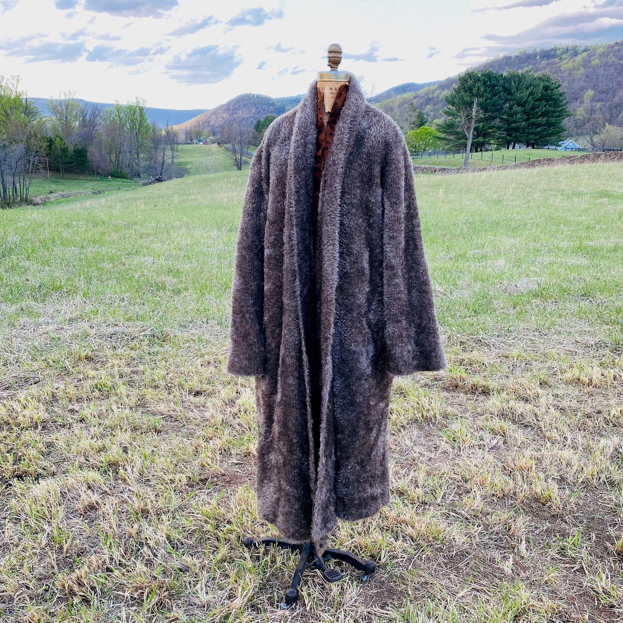 Haut D’été Krizia En Soie – Taille 42 (équivalent 6), Imprimé Floral Vert/violet/gris, Neuf Avec étiquettes