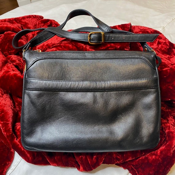 Giani Bernini Black Leather Cross Body Handbag Purse 10