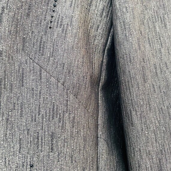 Albert Nipon Grey Black Formal Evening Suit 1990s… - image 4