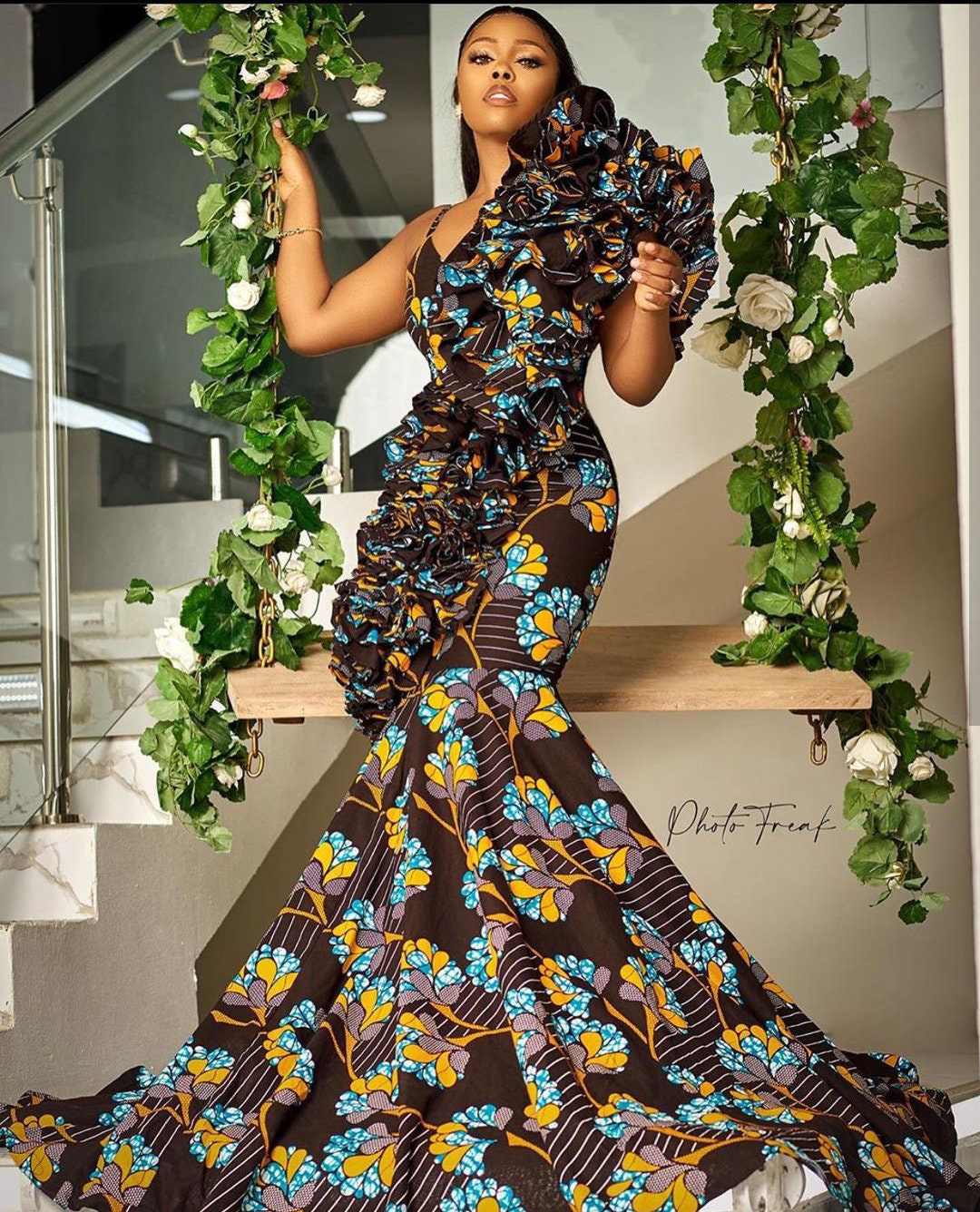 African Maxi Prom Ankara Dress African Ankara Mermaid Dress - Etsy Singapore