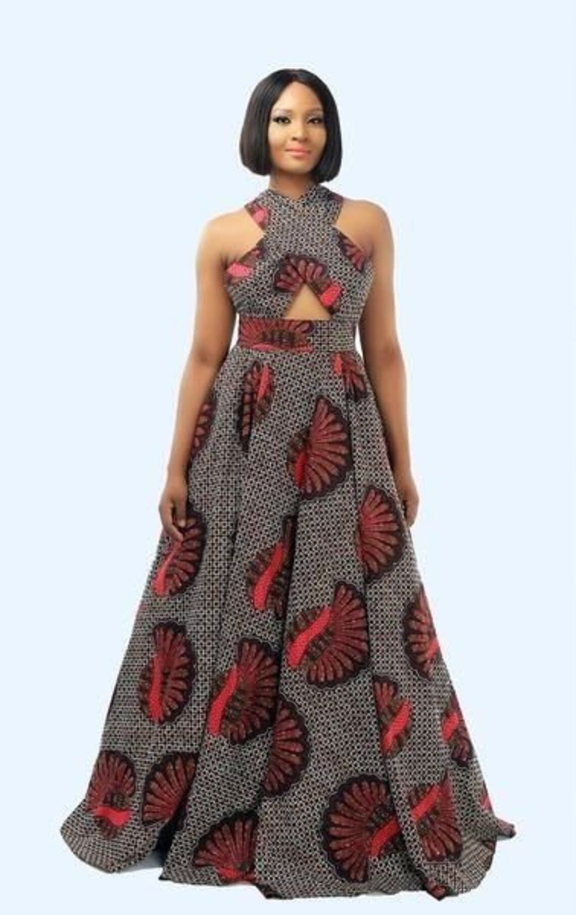 African Ankara Infinity Wrap Dress Ankara Wrap Dress African Etsy