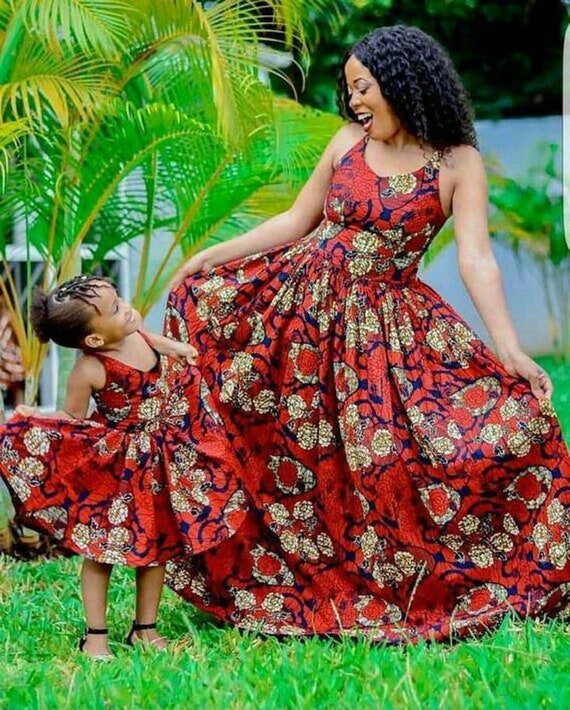 African mom and daughter hotsell outfits