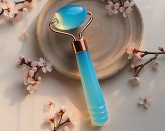 Höchster Opalstein-Gesichtsroller - Natürliches Kristall Gua Sha Hautpflege-Werkzeug