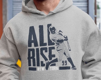 Aaron NY Hoodie Baseball Fans All Rise #99 for The Judge Vintage Moisture Wicking Unisex Adult Style Retro Gifts Birthdays Xmas