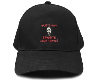 Classic Slasher Horror Movie, Novelty Funny Vintage Classic Embroidered Dad Hat, Holiday Gift, Birthday Gift, Horror Fans.