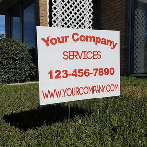Pack of Blank White Yard Lawn Signs 36x24 Corrugated Plastic Poster ...
