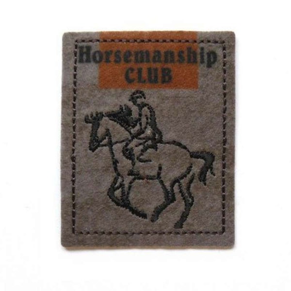 Stickmotiv "Horsemanship club" ca. 5,4x4,5cm