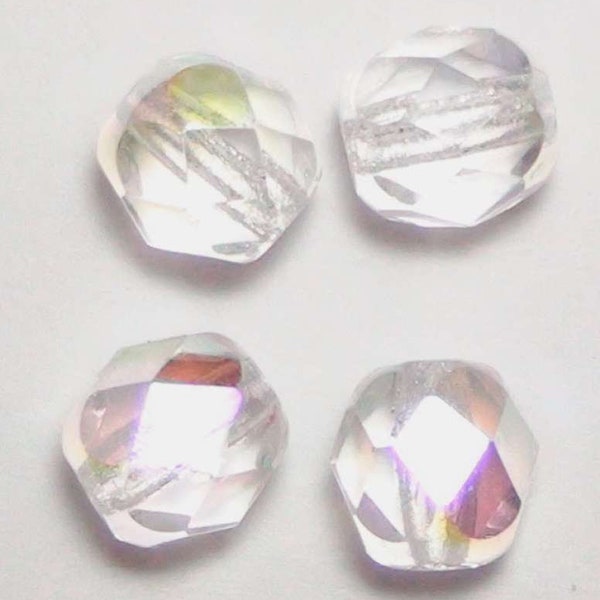 Glas-Schliffperle 3mm bergkristall