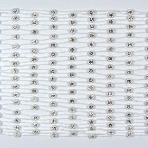 Rhinestone border white/colorful 16 rows approx. 9 cm wide image 2