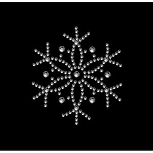 Strassmotiv "Schneeflocke" 6x5,3cm