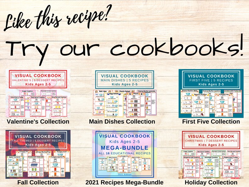 Pizza Visual Recipe Card for Kids (printable Digital Download ...