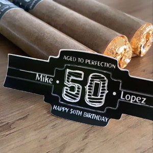 FULLY ASSEMBLED. Chocolate Cigars party favors, bachelor party, groomsmen, guy shower, business promotional gifts. Set of 12 image 5