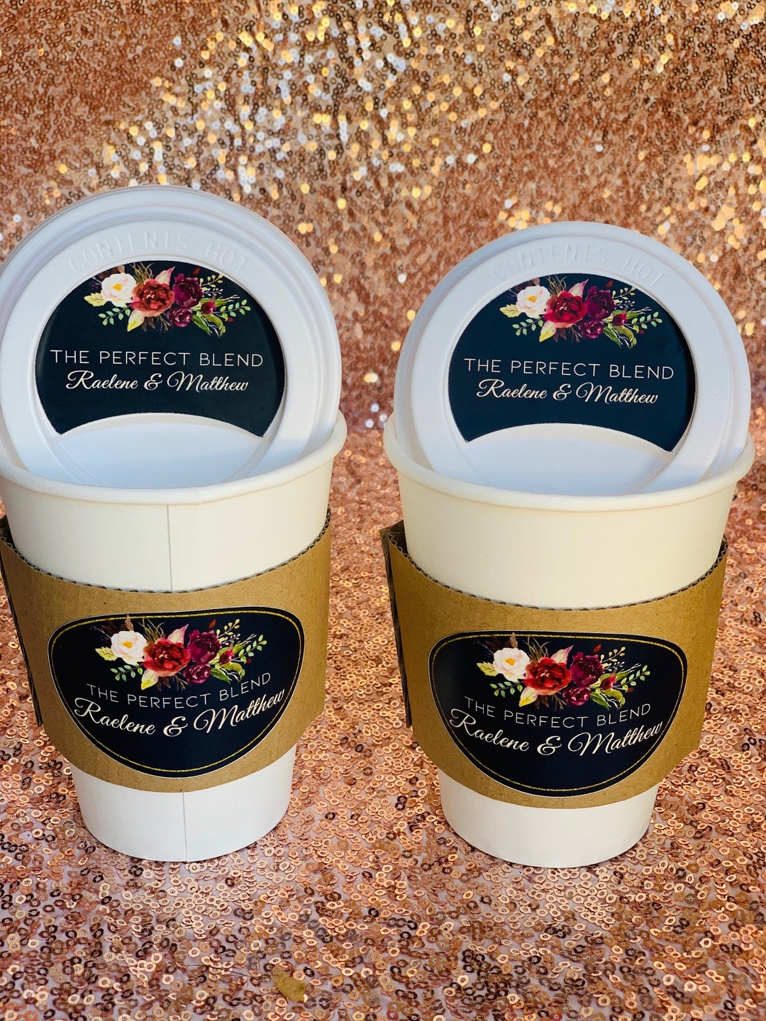 Wedding Coffee Cups, Wedding Coffee Bar, Hot Chocolate Bar