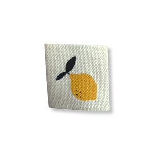 5 Cotton Labels Lemon