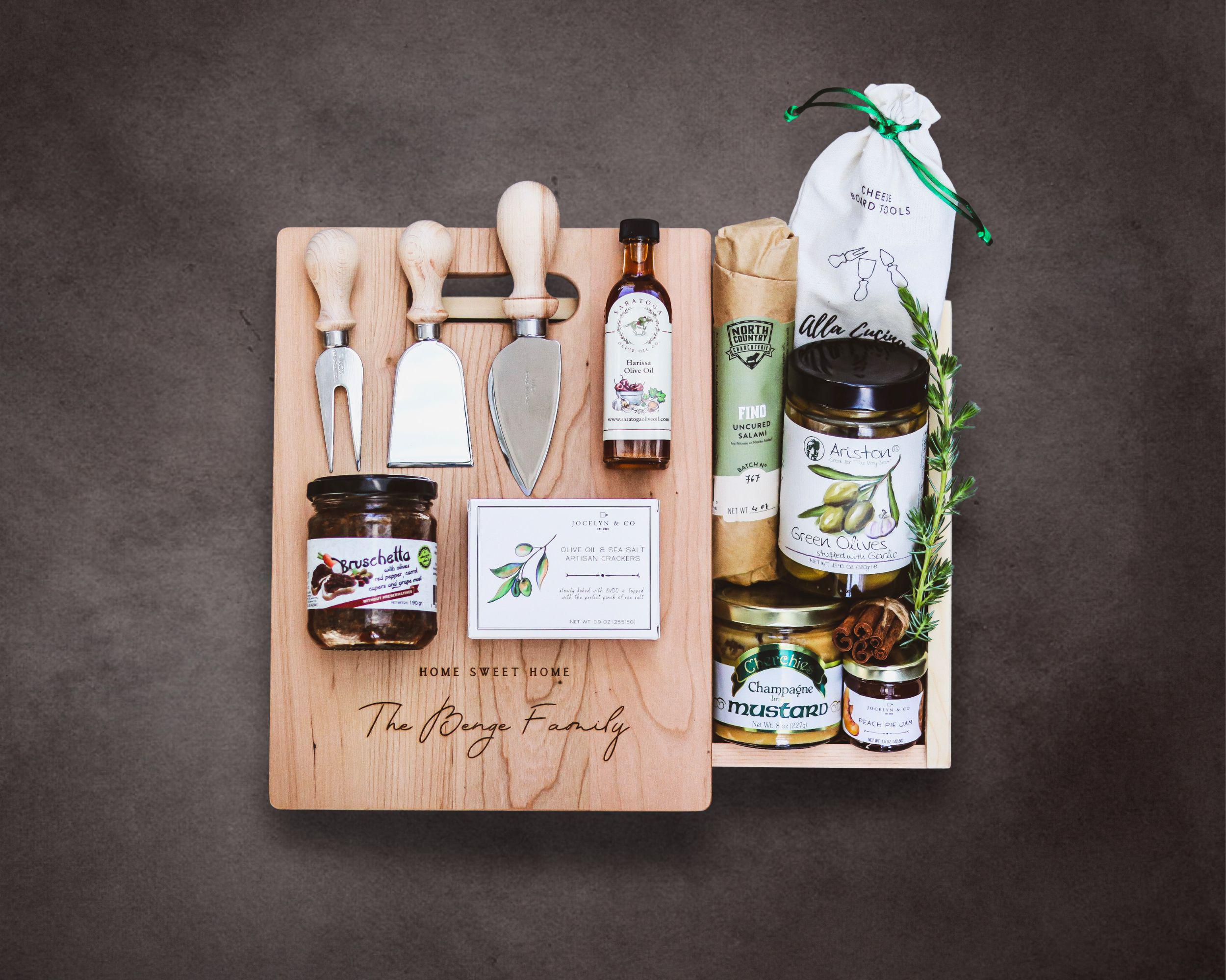 Luxury Charcuterie Gift Box – Personalized Engraved Cutting Board With ...