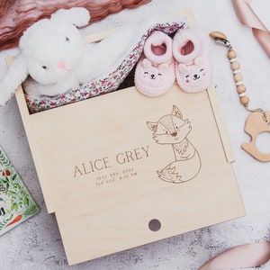 Baby Girl Keepsake Box, Baby Treasure Box, Personalized New Baby Box, Engraved Baby Box, Baby Girl Gift Box, Wooden Gift Box, Box with Name