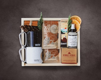 Luxury Camping Gift Box – Personalized New Adventure Gift for Engagement and Wedding | Outdoor Gift Box For Couple
