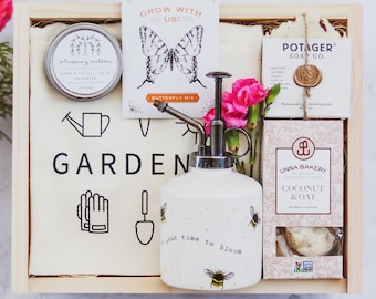 Personalized Gift For a Plant Lover | Luxury Gift Box for Mom | Handmade Gardener Gift | Mother' Day Gift Set