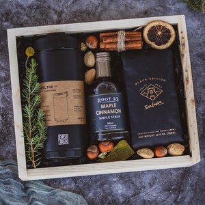 Personalized Coffee Gift Set | Coffee Lover Gift w/ French Press, Artisan Beans & Engraved Wooden Box | Corporate Gift | Client Thank You image 14