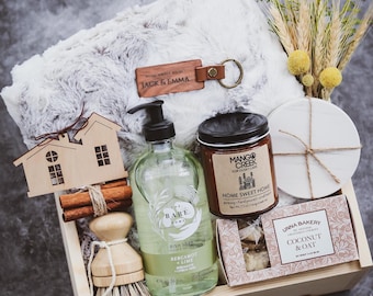 Personalized Real Estate Gift Box With Cozy Blanket & Home Essentials | Realtor Closing Gift | Thank You Client | Housewarming Gift