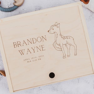 Personalized Keepsake Box, Baby Treasure Box, Engraved New Baby Box, Handmade Keepsake Box, Baby Boy Gift Box, Custom Engraved Box with Name