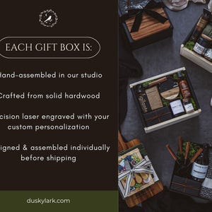 Personalized Coffee Gift Set | Coffee Lover Gift w/ French Press, Artisan Beans & Engraved Wooden Box | Corporate Gift | Client Thank You image 12