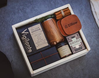 Personalized Corporate Gift Box with Your Logo | Premium Client Thank You Gift | Onboarding & Employee Appreciation | Coffee Lover Gift Set