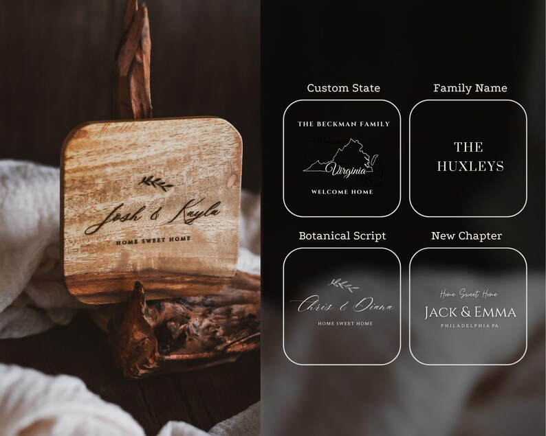 Caja de lujo personalizada para inauguración de casa: café artesanal, caja de regalo de madera grabada a medida con manta / Regalo para nuevo hogar / Regalo inmobiliario imagen 9