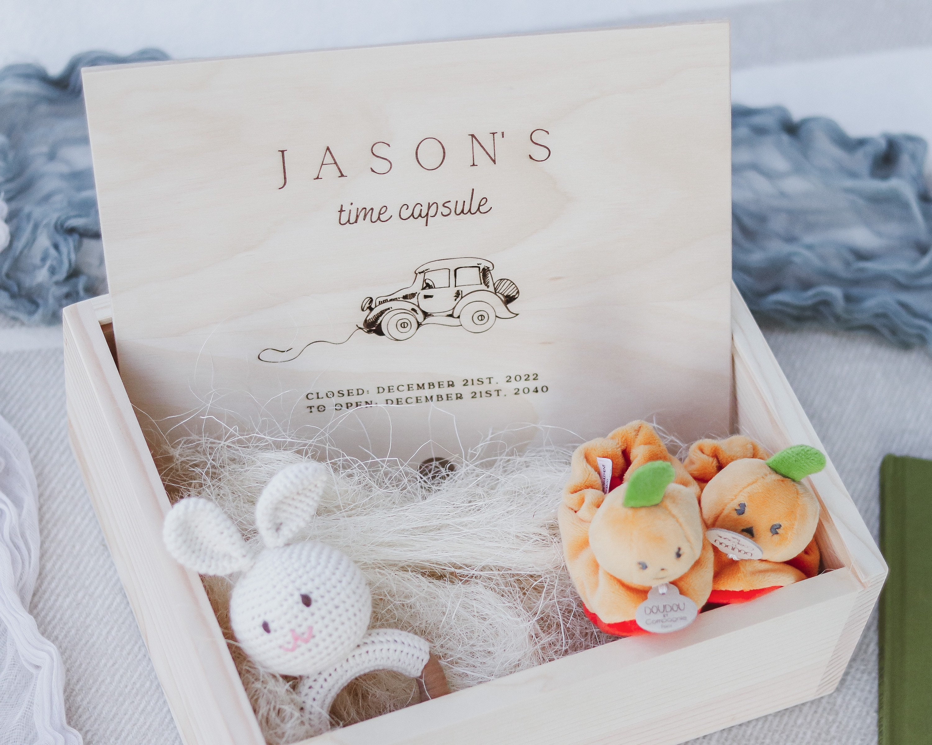 Engraved Baby Boy Box With Name Baby Memory Box Baby Boy Etsy