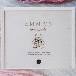 Baby Girl Memory Box, Custom Engraved Wood Box With Name, Baby Girl Keepsake Box, Baby Treasure Box, Kids Memories Box, Time Capsule Box