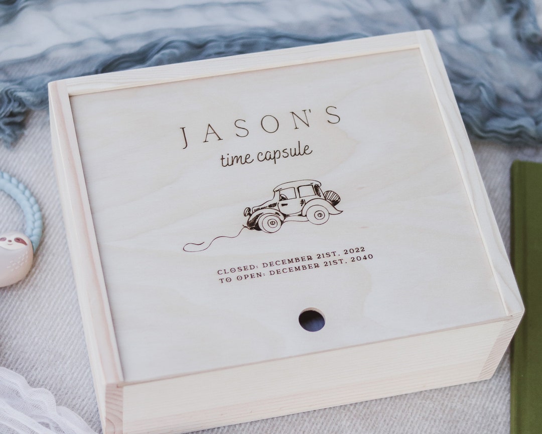 Engraved Baby Boy Box With Name Baby Memory Box Baby Boy Etsy