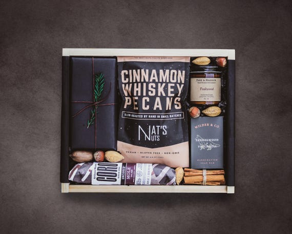 Personalized Gift Box for Him – Luxury Foodie Gift Basket for Clients, Birthdays & Thank You Gifts
