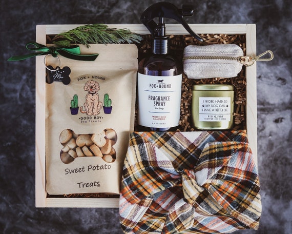 Personalized dog gift basket hotsell