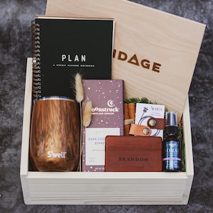 Personalized Corporate Gift Box Engraved With Your Logo: Onboarding Essentials, New Hire Gift Box, Client & Employee Appreciation Gift