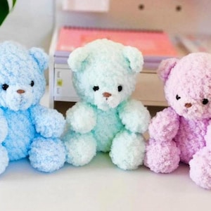 Wzór na puszystego misia Amigurumi | Uroczy wzór na szydełkową zabawkę dla początkujących