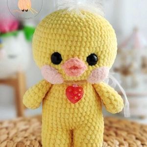 Plush Lalafanfan Duck Amigurumi: Crochet PDF Pattern