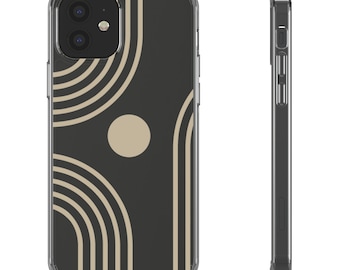 Abstract Clear Cases| Iphone Case| Samsung Case| Gift for her| Birthday Gift| Minimalist Case