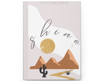 Cuaderno Self Care Shine - Diario de tapa dura mate